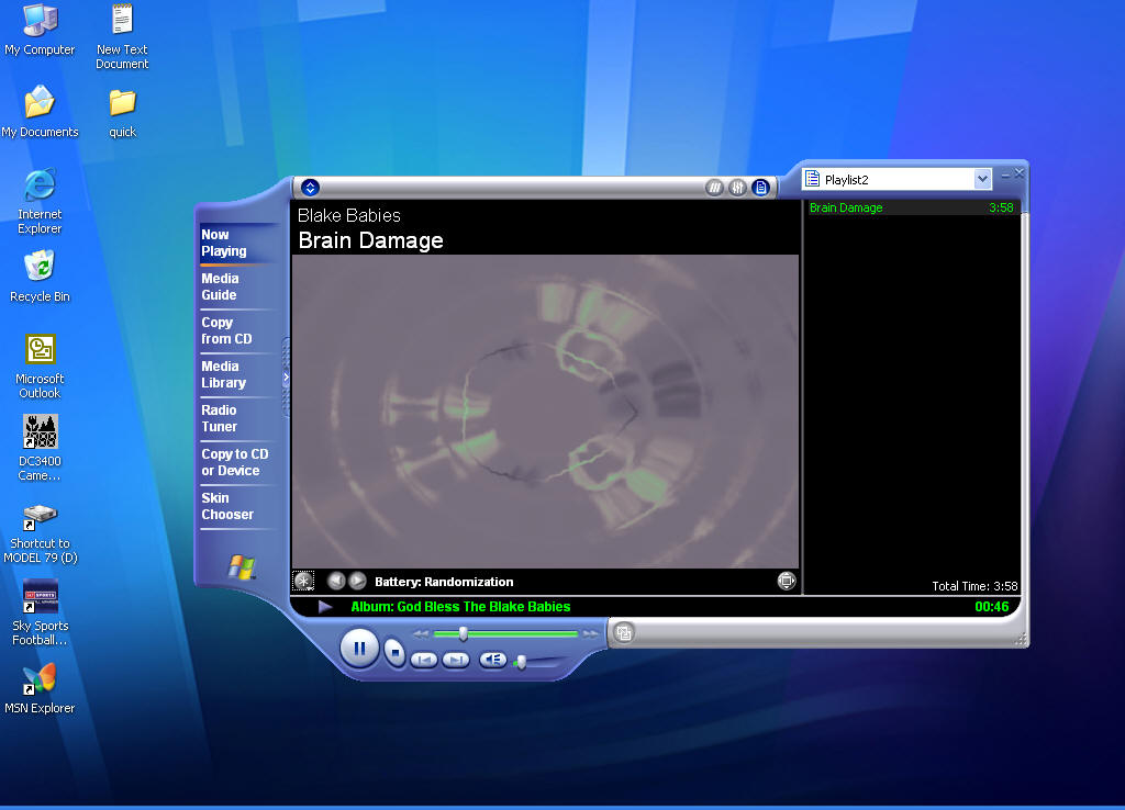 Window Media Player 3D Visualizations